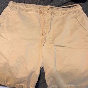 Aeropostale tan chino jogger short small